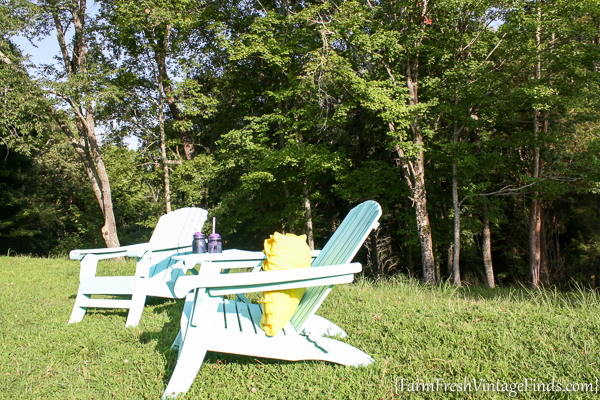  are! Bright and beautiful painted adirondack chairs, looking like new