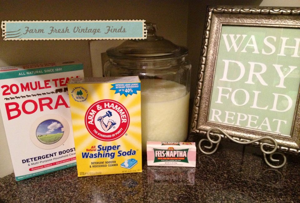 Homemade Liquid Laundry Detergent Recipe