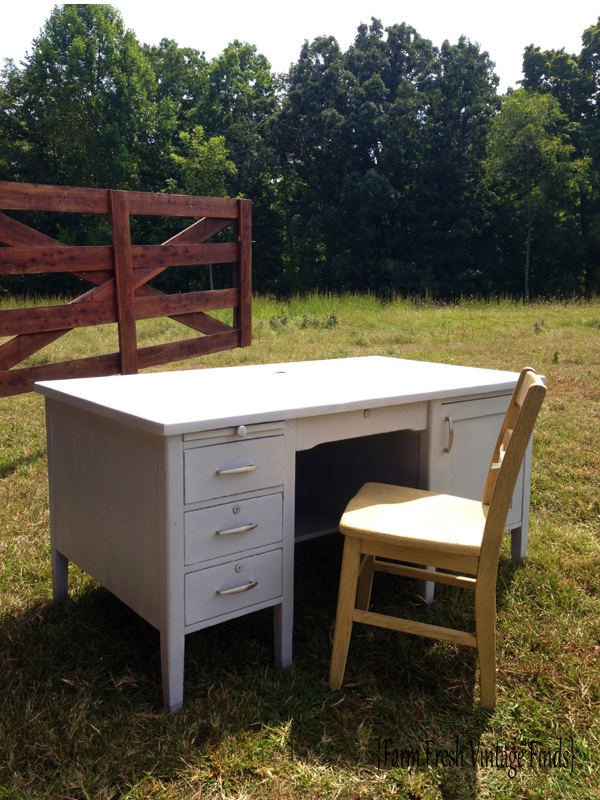 Paris Grey Desk 