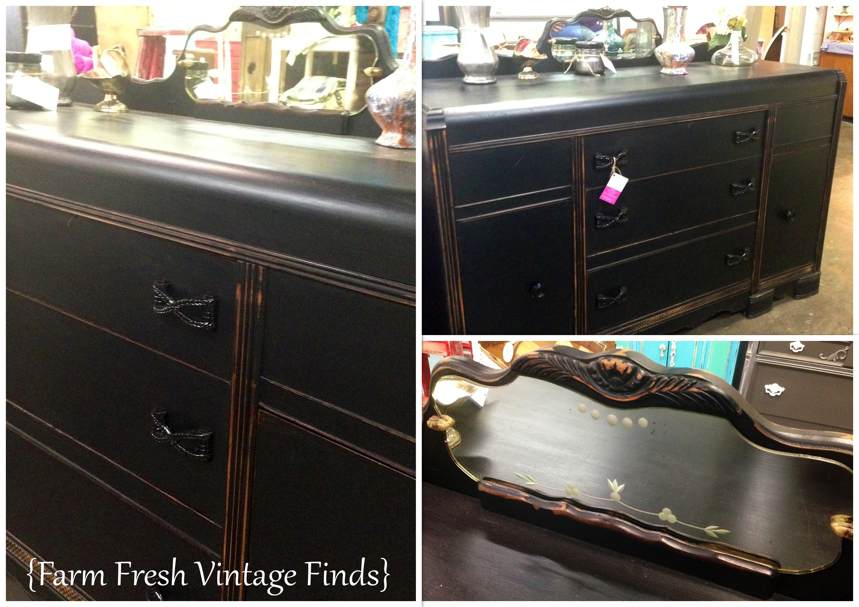 Black Art Deco Buffet