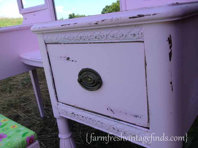 Pink vanity latex paint farm fresh vintage finds