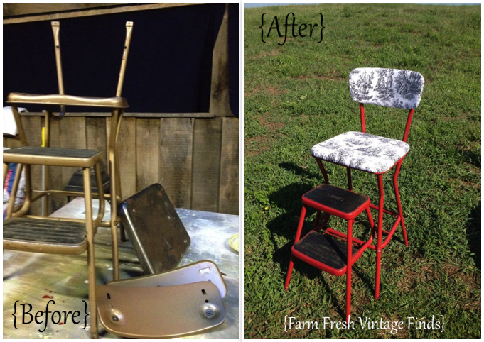 Vintage Cosco Stool Makeovers