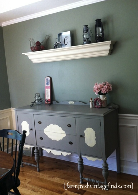 Annie Sloan French Linen Buffet FarmFreshVintageFinds.com