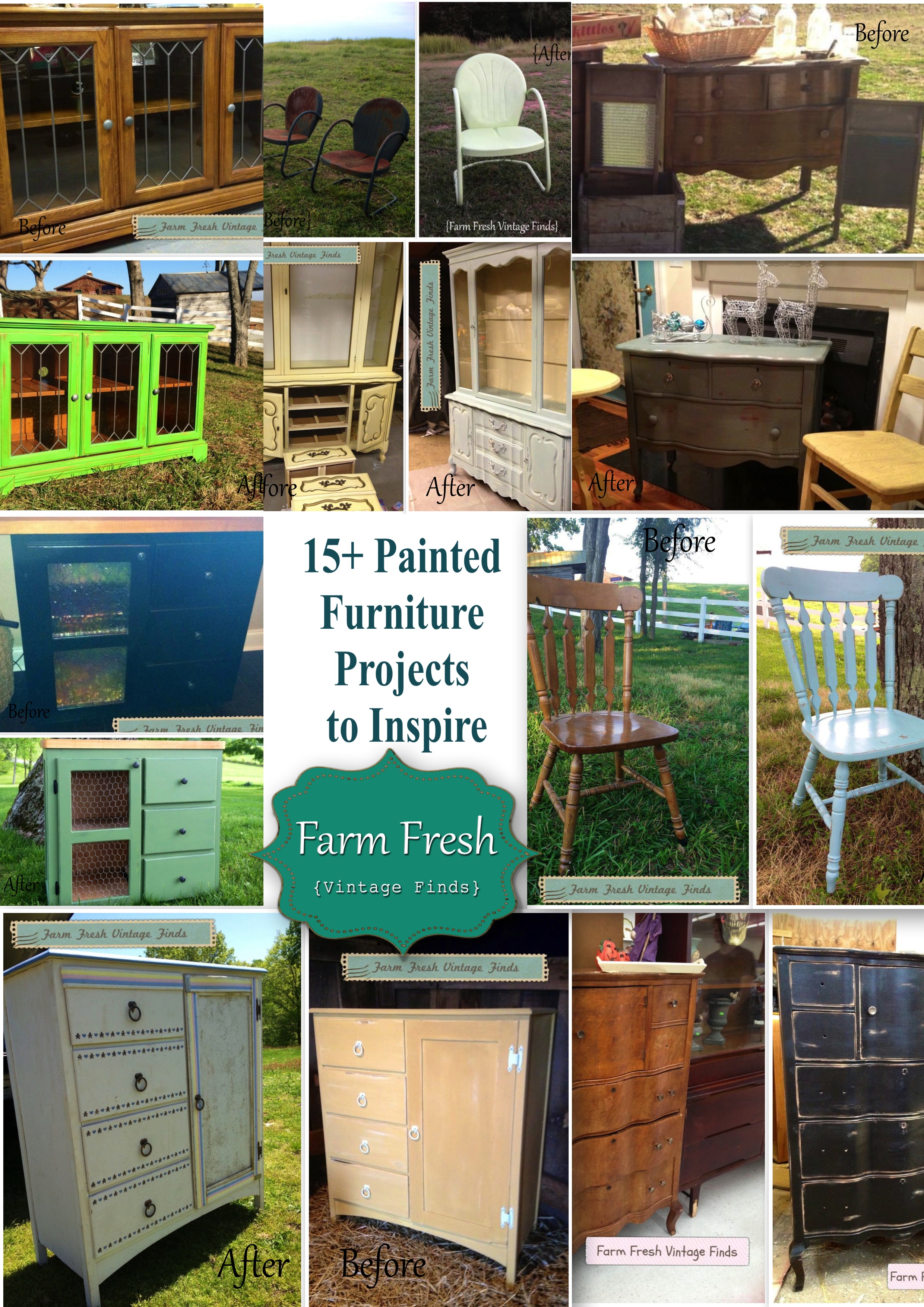 15+ Before and After Painted Furniture Ideas