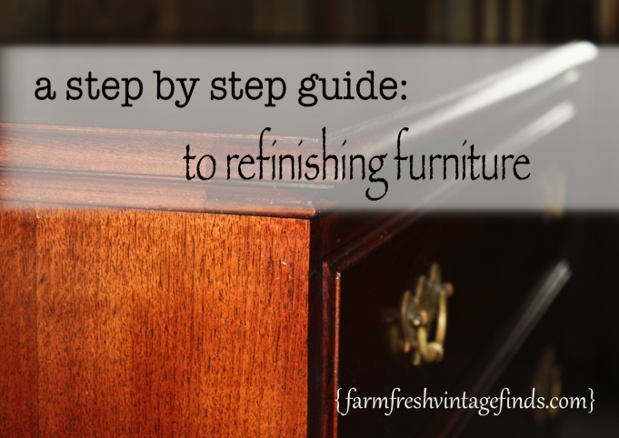 How to Strip and Refinish Furniture Part 1