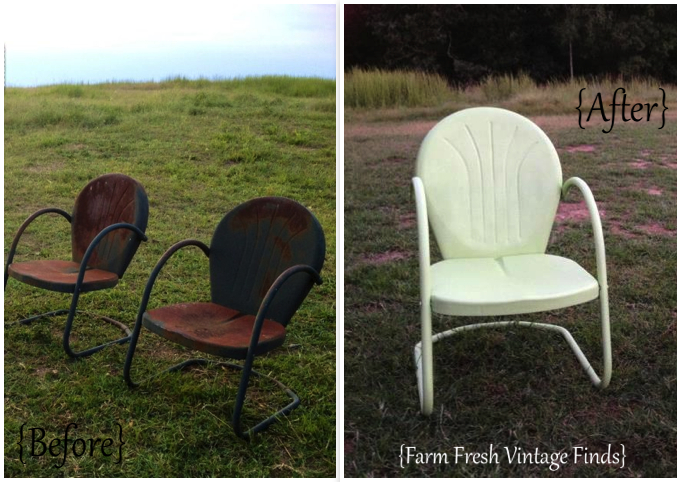 Lime Green Metal Chairs_1