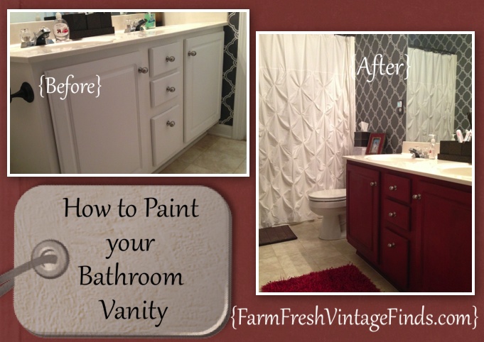 How to Paint Your Bathroom Vanity