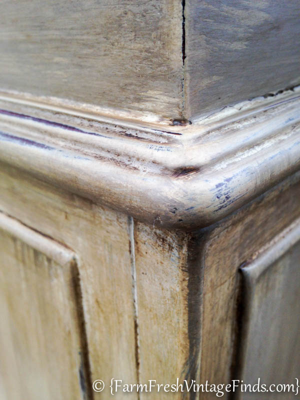 Foyer Table with Layered Annie Sloan Chalk Paint and Wax