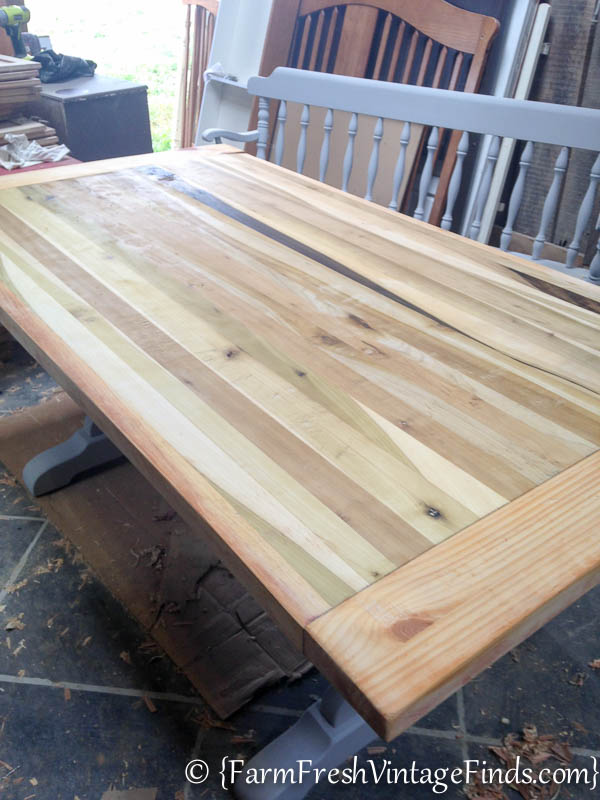 Refinishing a Farmtable-9