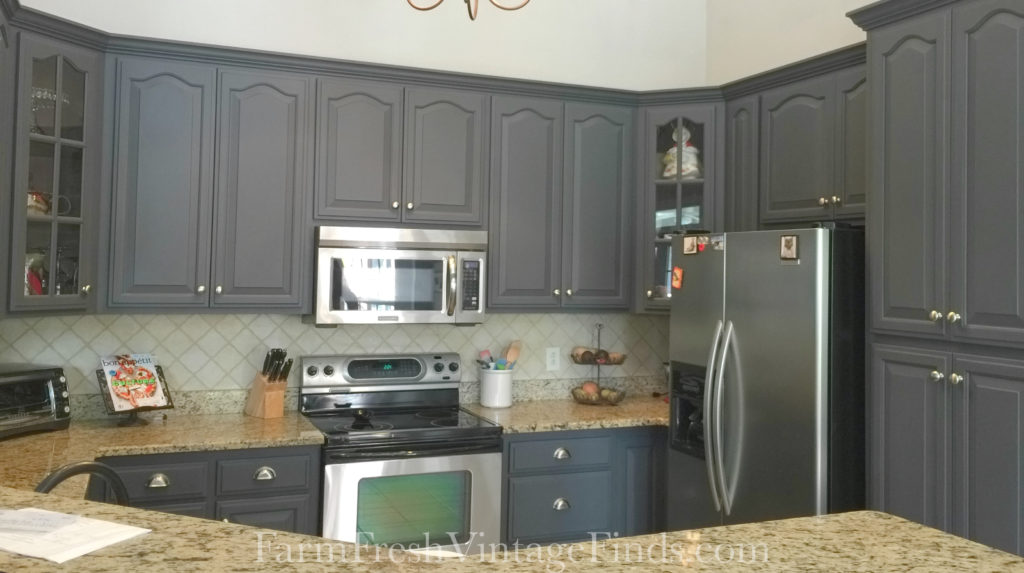 Cabinets Painted in Queenstown Gray