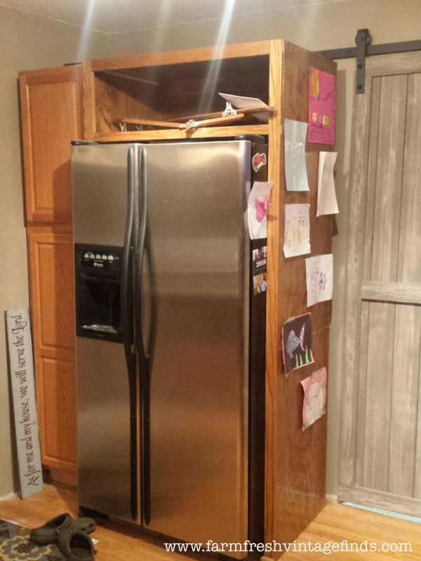 Fridge Cabinet Before