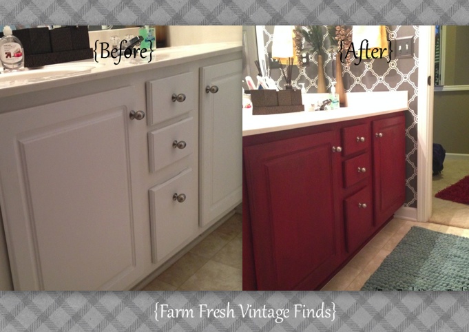 How to Transform Your Bathroom Vanity - Farm Fresh Vintage ...