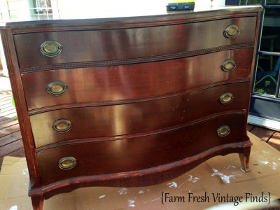 How to Transform a Dresser with Paint and Gel Stain Part 1