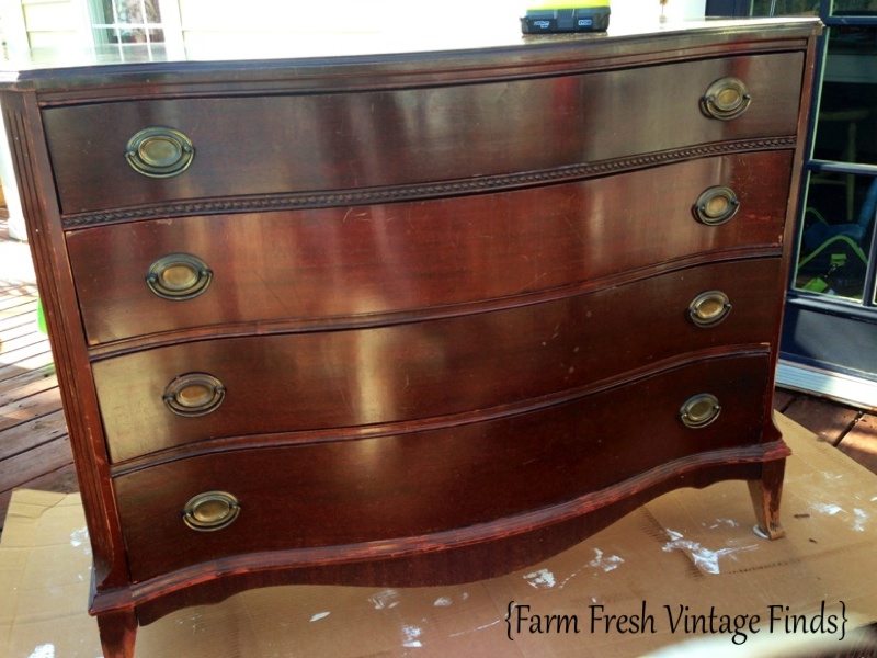 How To Transform A Dresser With Paint And Gel Stain Part 1 Farm