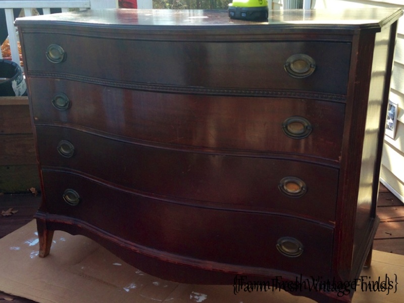 How to Transform a Dresser with Paint and Gel Stain Part 1