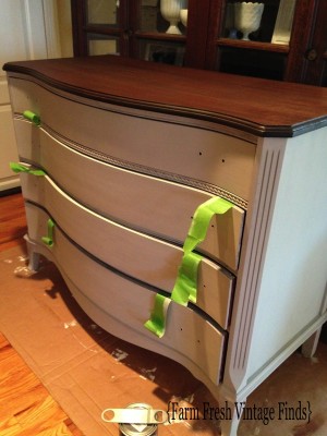How to Transform a Dresser with Paint and Gel Stain Part 2 and Reveal
