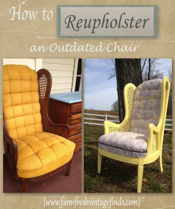 How I Reupholstered an Outdated Chair
