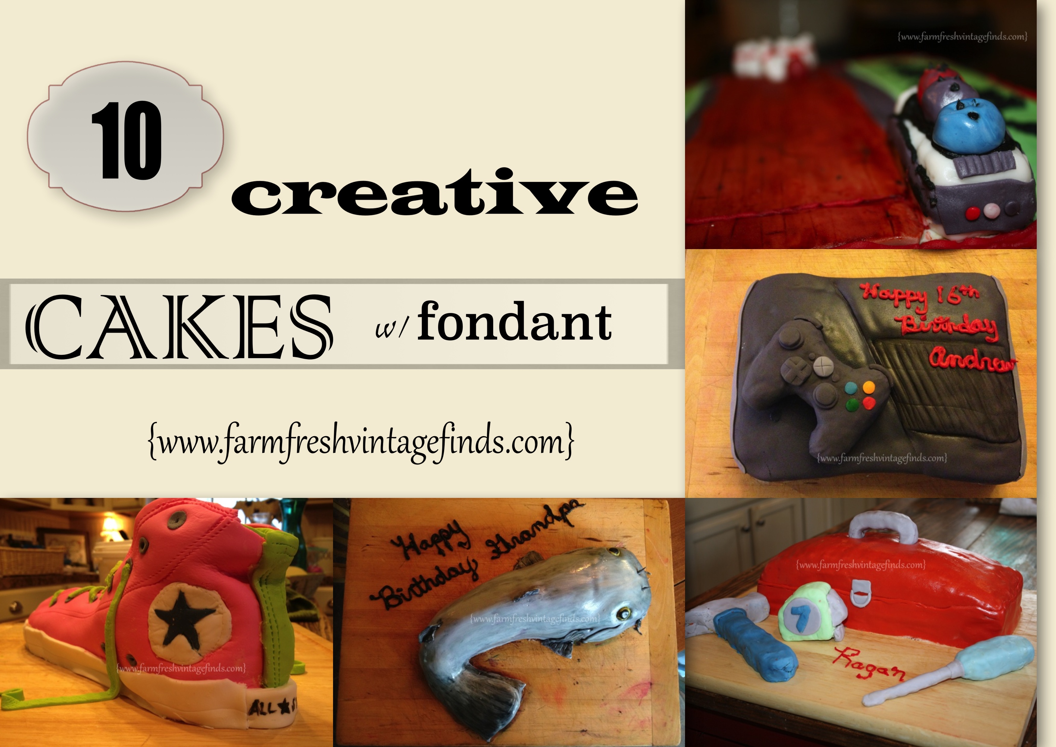 10 Creative Cakes with Fondant