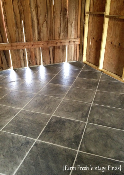 How to Stain Concrete to Look Like Tile