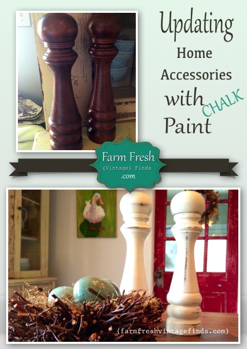 How to Chalk Paint Salt and Pepper Shakers