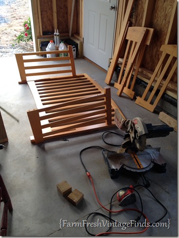 Assembling a crib bench