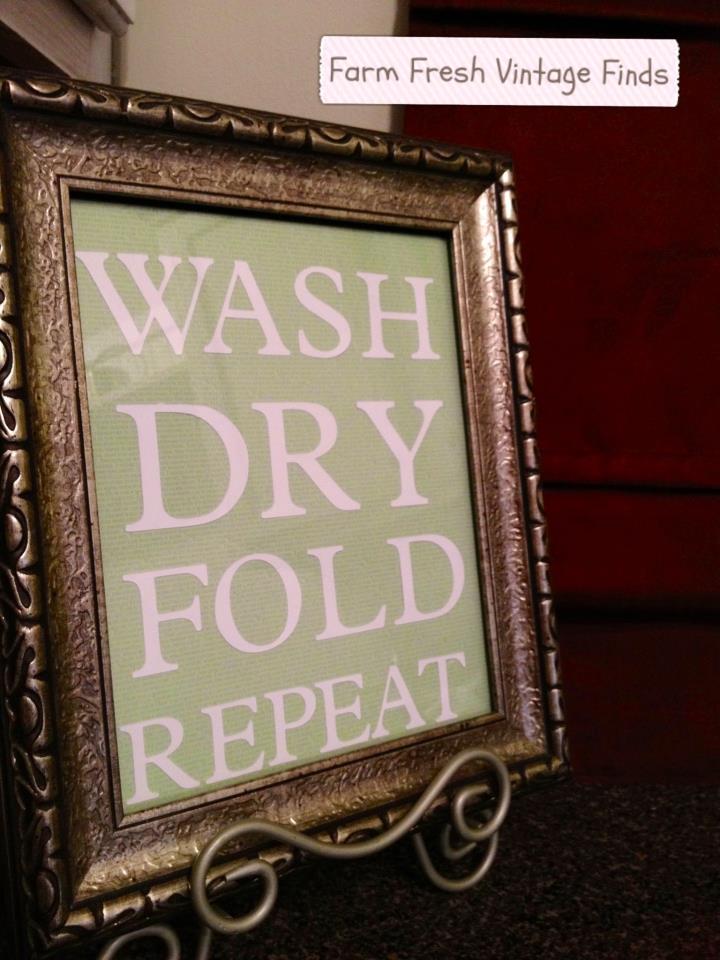 Laundry room sign