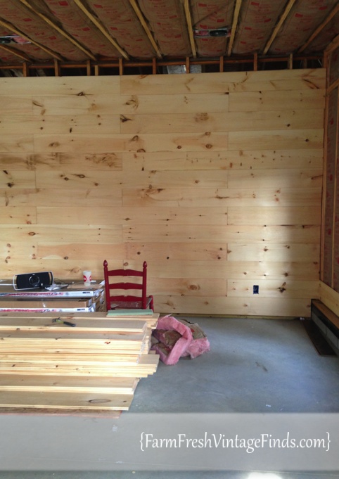 Plank Wall install on First Side