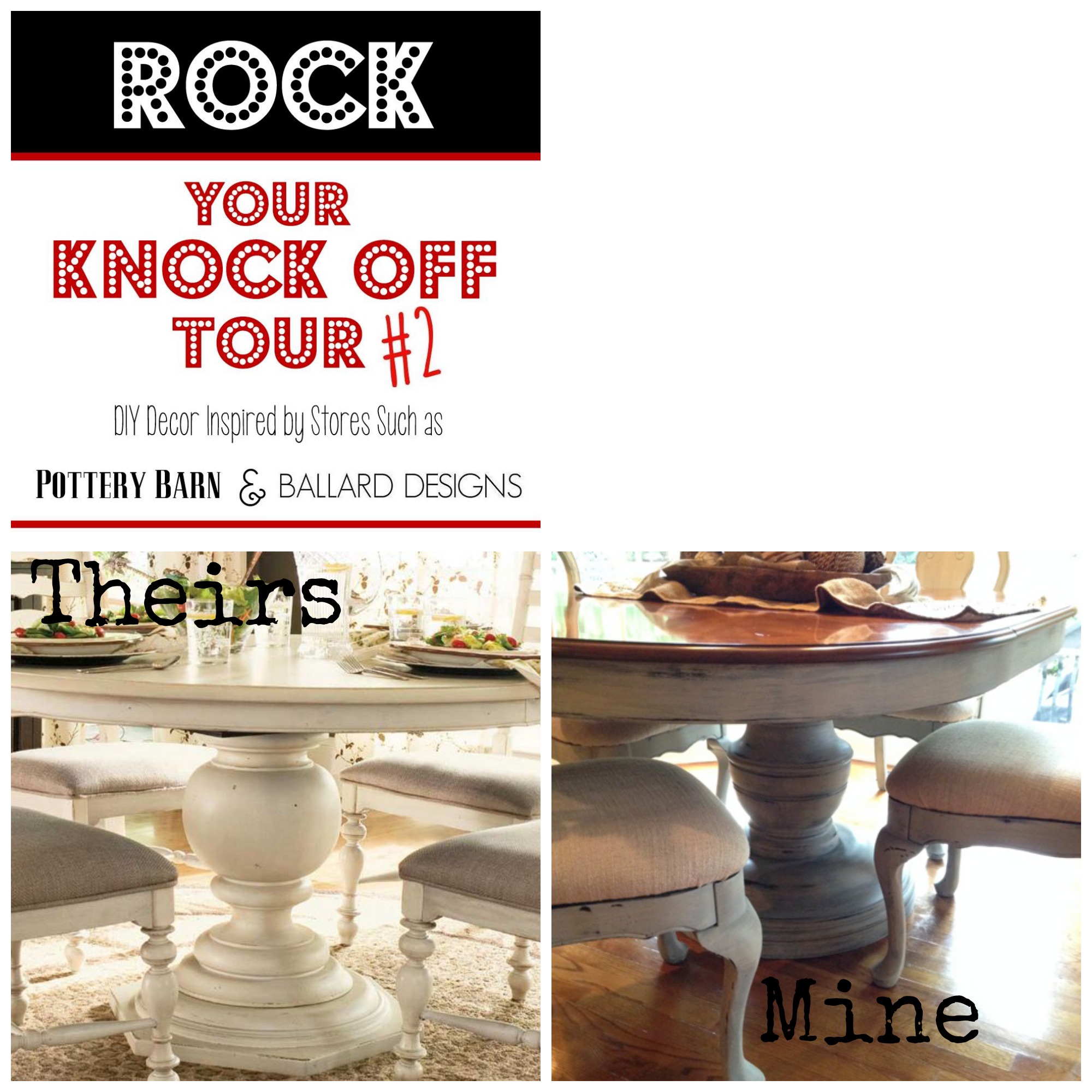 Rock Your Knockoff Paula Dean Inspired Table