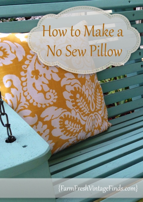 How to Make a No Sew Pillow and a Giveaway