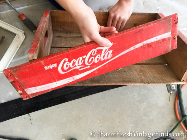 Pendant Light From Coke Crate