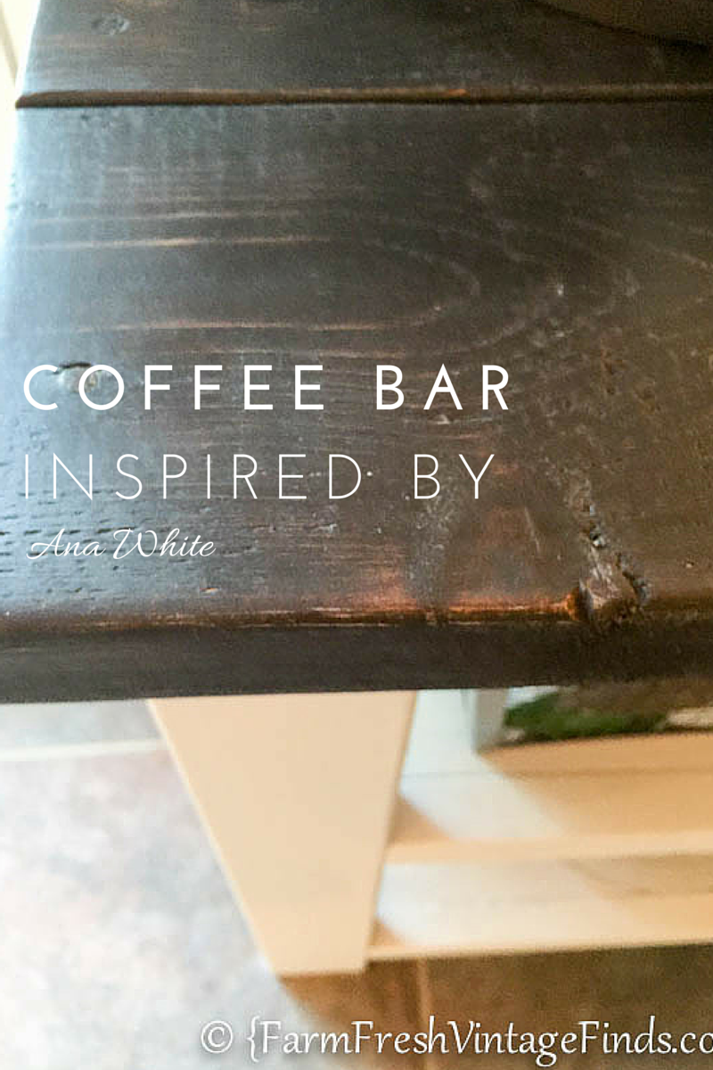Coffee Bar, Theme Furniture Makeover Day~Inspired By Ana White