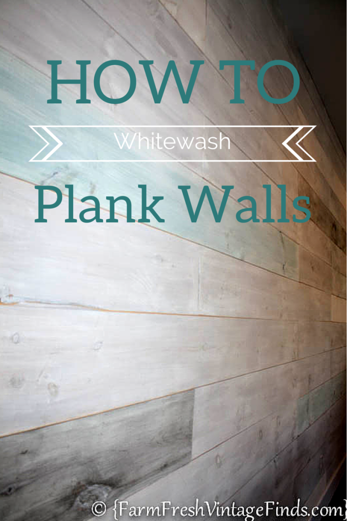 How to Whitewash Plank Walls