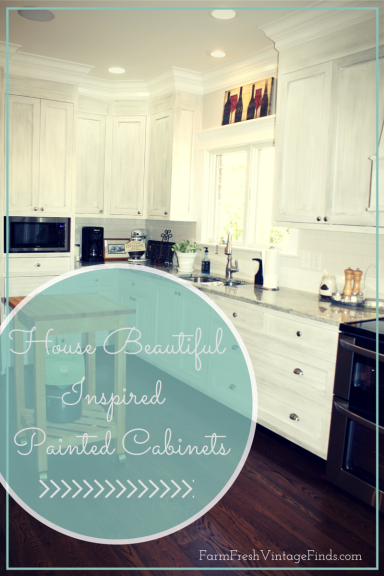House Beautiful Inspired | Painted Kitchen Cabinets