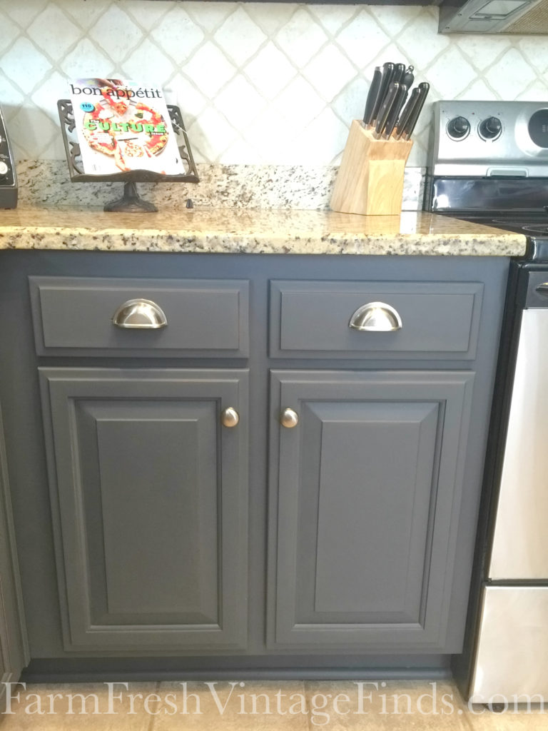 Painting Kitchen Cabinets with General Finishes Milk Paint ...