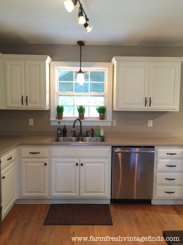 Kitchen Cabinet Reveal Painted Oak