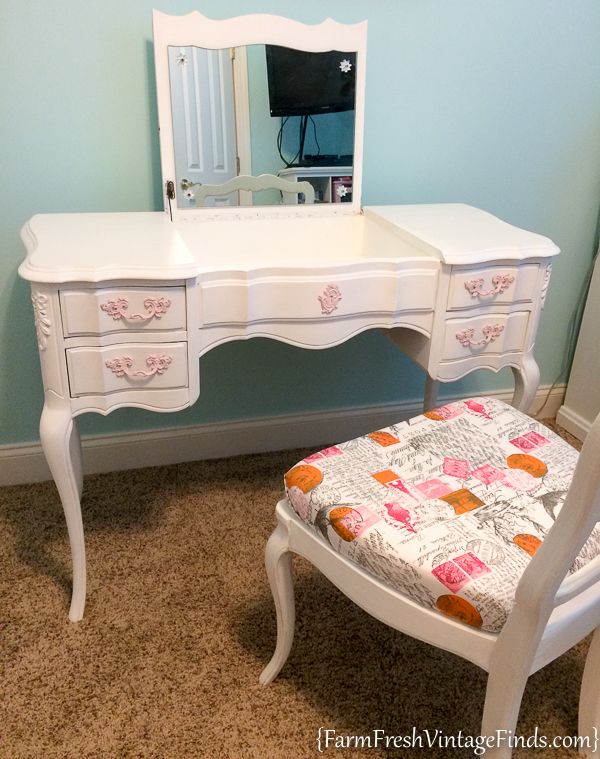 French Provincial Vanity Makeover