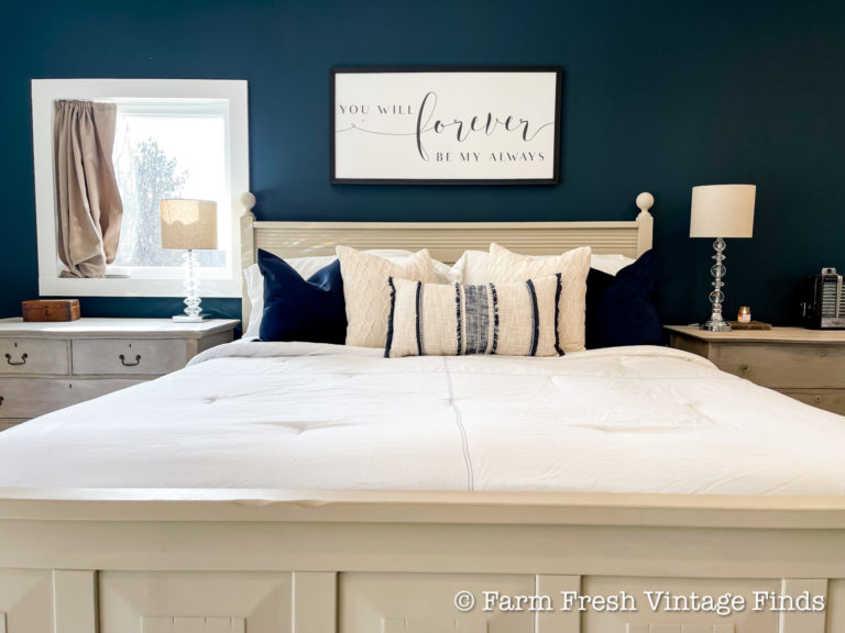 Painting our Master Bedroom Furniture with Annie Sloan Country Grey